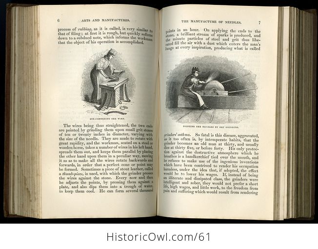 Two Volume Set Illustrated Books the Useful Arts and Manufactures of Great Britain C 1854 - #6n3l5LkXoU0-4