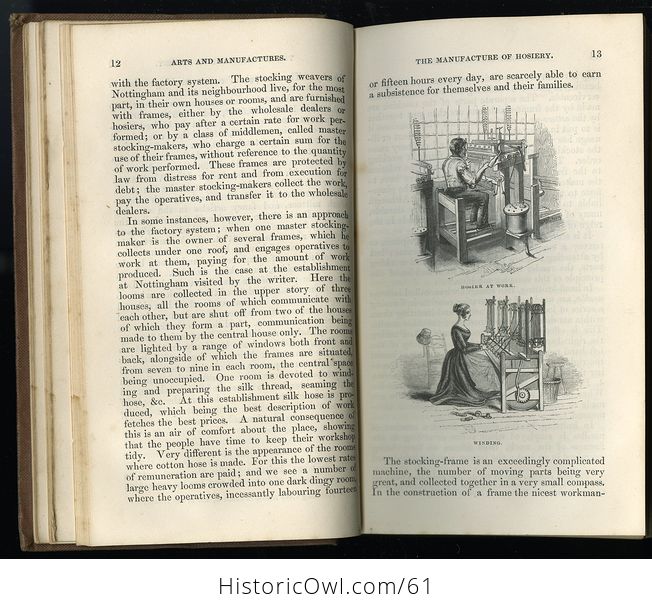 Two Volume Set Illustrated Books the Useful Arts and Manufactures of Great Britain C 1854 - #6n3l5LkXoU0-7