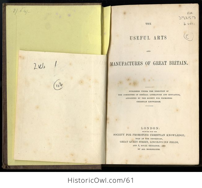 Two Volume Set Illustrated Books the Useful Arts and Manufactures of Great Britain C 1854 - #6n3l5LkXoU0-14