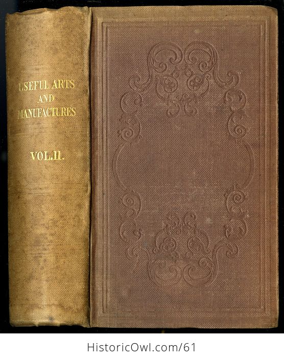 Two Volume Set Illustrated Books the Useful Arts and Manufactures of Great Britain C 1854 - #6n3l5LkXoU0-6