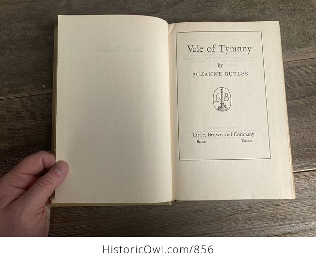 Vale of Tyranny Vintage Book by Suzanne Butler Little Brown and Company C1954 - #UMrzee3j3fA-4