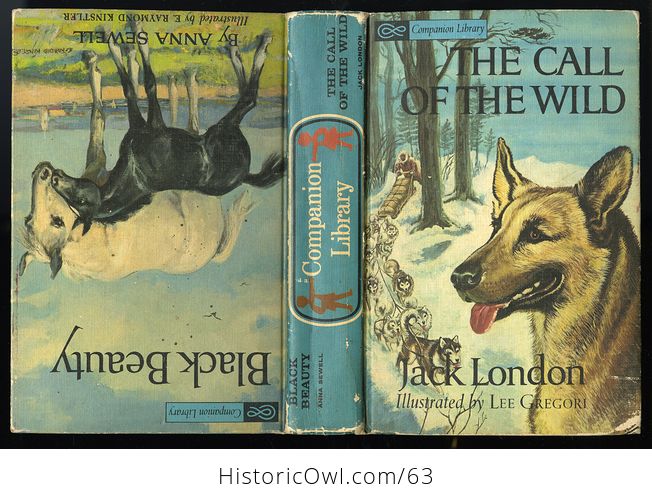 Vintage 2 Books in One the the Call of the Wild by Jack London and Black Beauty by Anna Sewell C1963 - #lZ0qxiAAEv0-1