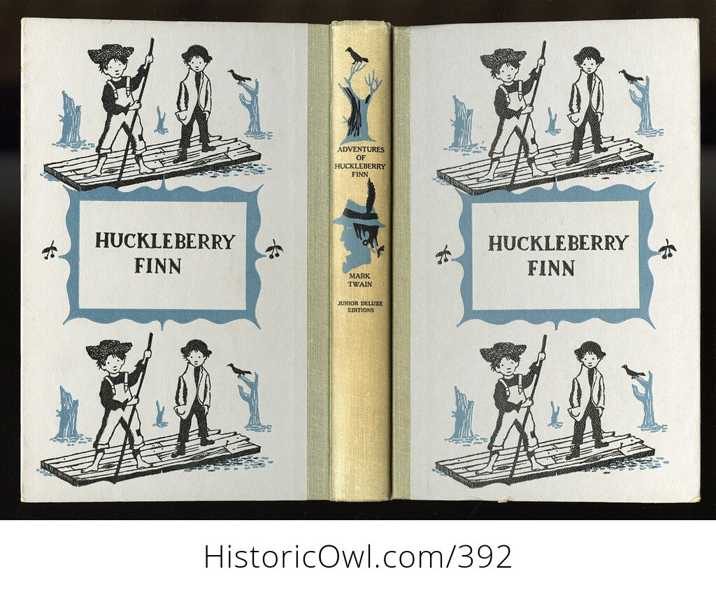 Vintage Adventures of Huckleberry Finn Illustrated Book by Mark Twain ...