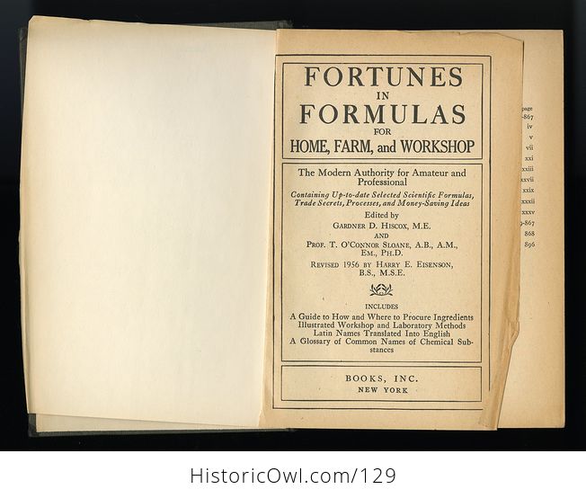Vintage Book Fortunes and Formulas for Home Farm and Workshop C1957 - #lyEHLYzQpFA-3