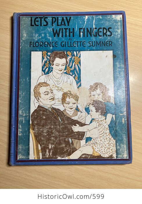 Vintage Book Lets Play with Fingers by Florence Gillette Sumner C1948 - #FltO1fC6OKc-1