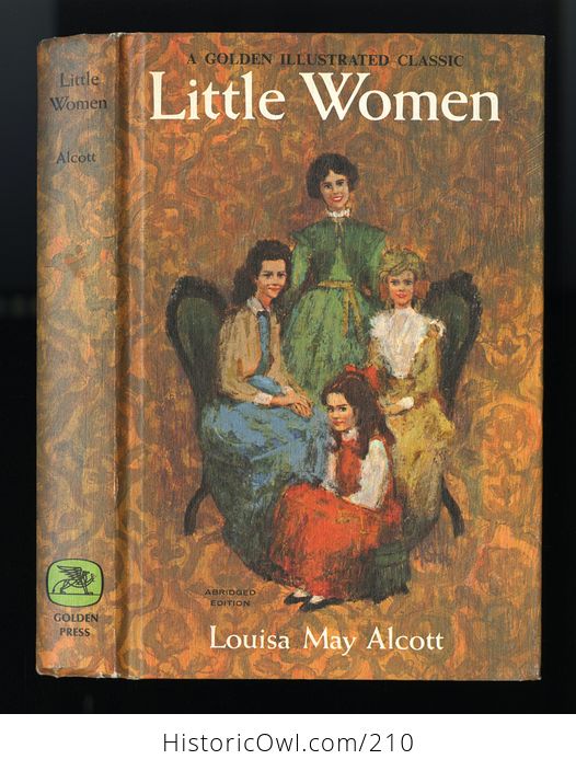 Vintage Book Little Women a Golden Illustrated Classic Abridged Edition by Louisa May Alcott Illustrated by David K Stone C1965 - #OfX88MrNaqQ-1