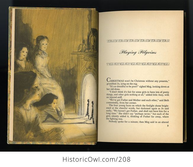 Vintage Book Little Women Modern Abridged Edition by Louisa May Alcott Illustrated by David K Stone Whitman Publishing Company C1965 - #RYa3oYMXsQQ-6