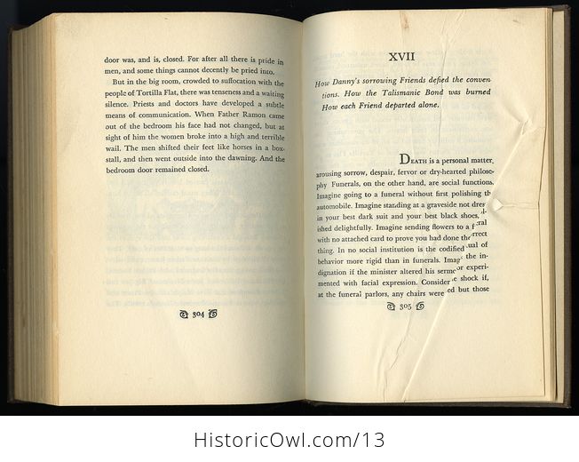 Vintage Book of Tortilla Flat by John Steinbeck C1935 - #0c1e2uAHxng-4