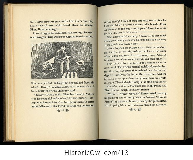 Vintage Book of Tortilla Flat by John Steinbeck C1935 - #0c1e2uAHxng-2
