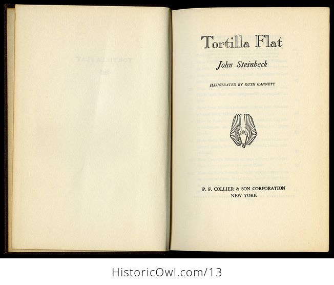 Vintage Book of Tortilla Flat by John Steinbeck C1935 - #0c1e2uAHxng-3