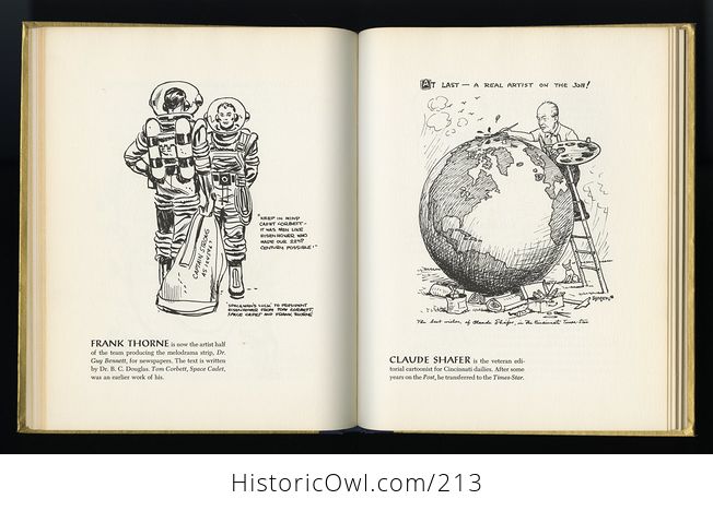 Vintage Book President Eisenhowers Cartoon Book by Frederick Fell C1956 - #bDYbih3rLCM-2