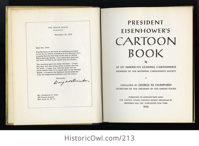 Vintage Book President Eisenhowers Cartoon Book by Frederick Fell C1956 - #bDYbih3rLCM-5