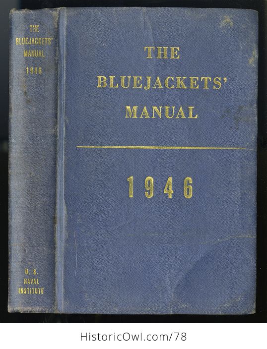 Vintage Book the United States Navy the Bluejakets Manual 1946 Thirteenth Edition - #br0W0bR4jhI-1
