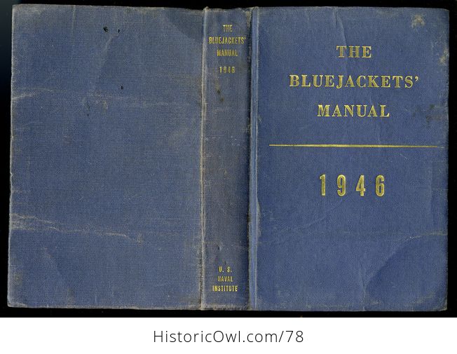 Vintage Book the United States Navy the Bluejakets Manual 1946 Thirteenth Edition - #br0W0bR4jhI-2