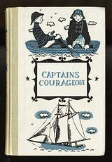Vintage Captains Courageous Illustrated Book by Rudyard Kipling Junior Deluxe Editions C1957 #9m0K4AsQDe4