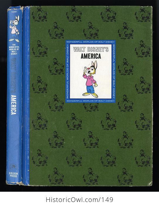 Vintage Childrens Book Walt Disneys America C1965 - #pdFDbxLzKBk-1