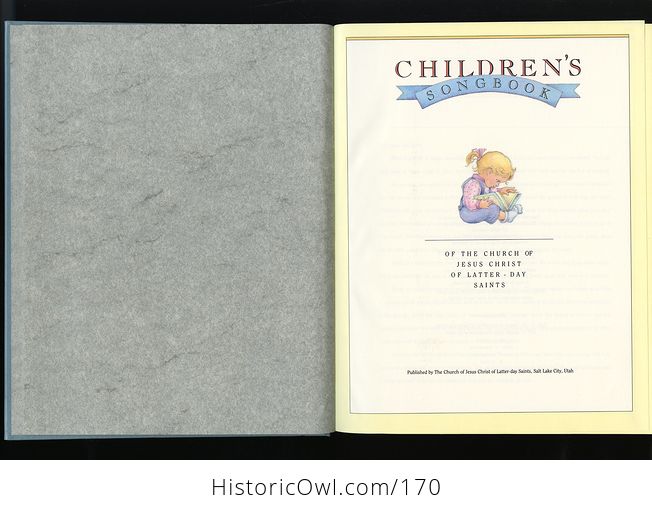 Vintage Childrens Song Book of the Church of Jesus Christ of Latter Day Saints C1989 - #3eiNmLzgumU-4