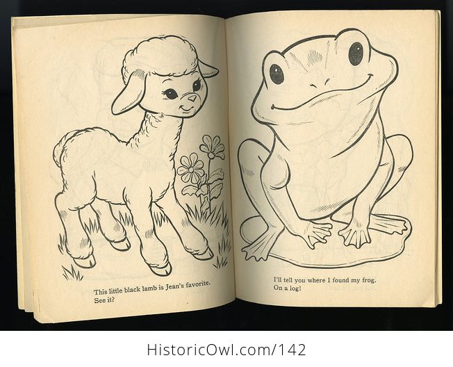 Vintage Coloring Book Pets and Things C1962 - #VTpjfhygs1U-3