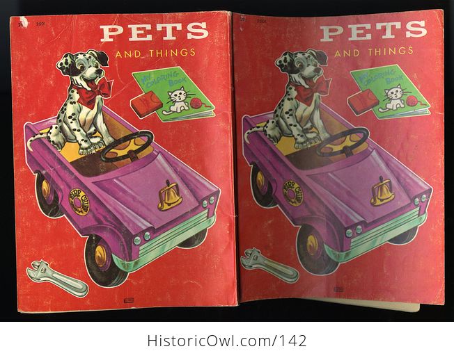 Vintage Coloring Book Pets and Things C1962 - #VTpjfhygs1U-5