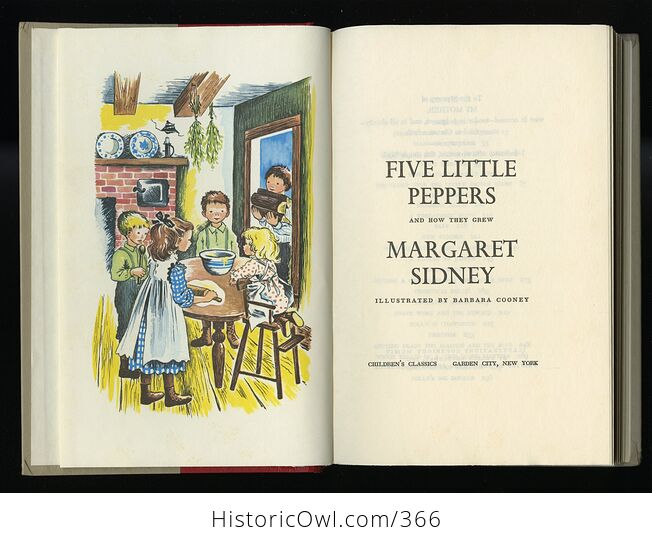 Vintage Five Little Peppers and How They Grew Illustrated Book by Margaret Sidney Childrens Classics C1954 - #Im8N2i9QoJo-3