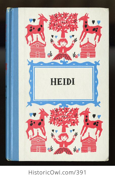 Vintage Heidi Illustrated Book by Johanna Spyri Junior Deluxe Editions C1954 - #a7xTMAn3rW4-1