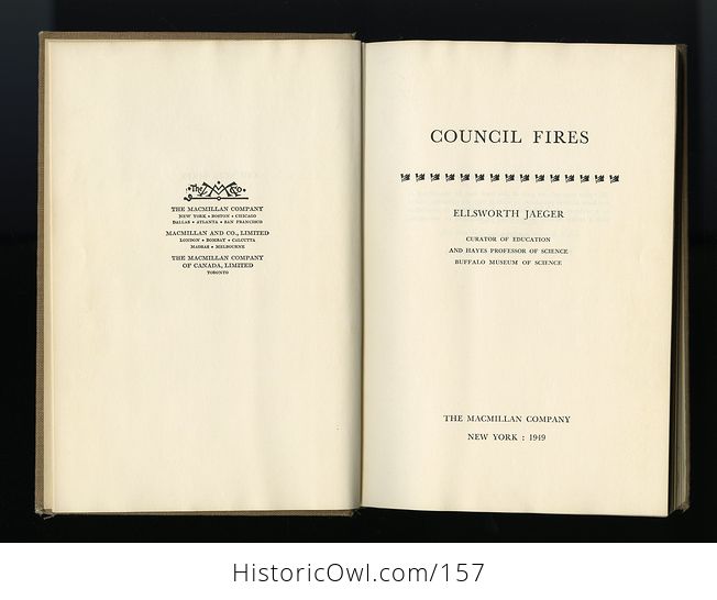 Vintage Illustrated Book Council Fires by Ellsworth Jaeger C1949 - #G82GEtcOLu8-10