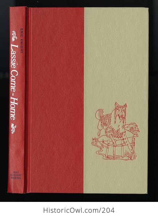 Vintage Illustrated Book Lassie Come Home by Eric Knight Holt Rinehart and Winston C1964 - #NWwRva2f1kY-1