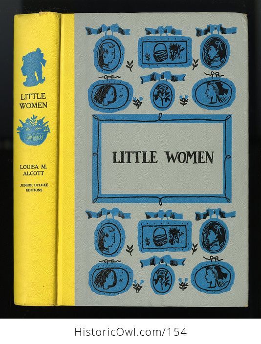 Vintage Illustrated Book Little Women by Louisa May Alcott Illustrated by Reisie Lonette Junior Deluxe Editions 1950 - #0pafI7wURkI-1