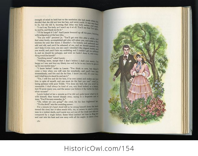 Vintage Illustrated Book Little Women by Louisa May Alcott Illustrated by Reisie Lonette Junior Deluxe Editions 1950 - #0pafI7wURkI-9