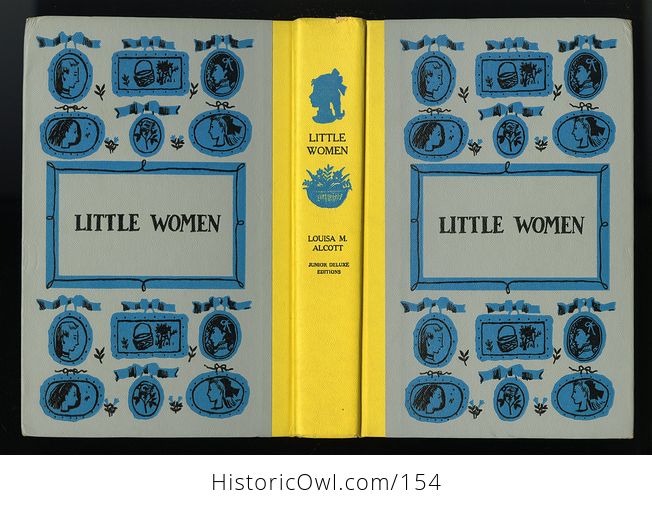 Vintage Illustrated Book Little Women by Louisa May Alcott Illustrated by Reisie Lonette Junior Deluxe Editions 1950 - #0pafI7wURkI-2