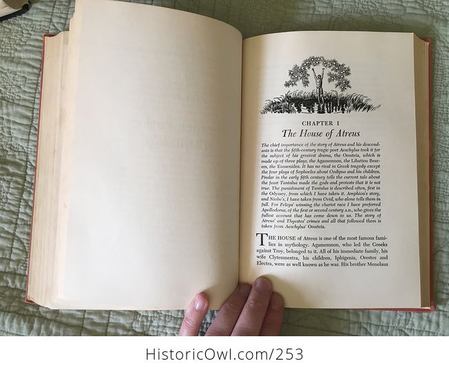 Vintage Illustrated Book Mythology by Edith Hamilton Copyright 1944 - #EJsYImJGc3I-3