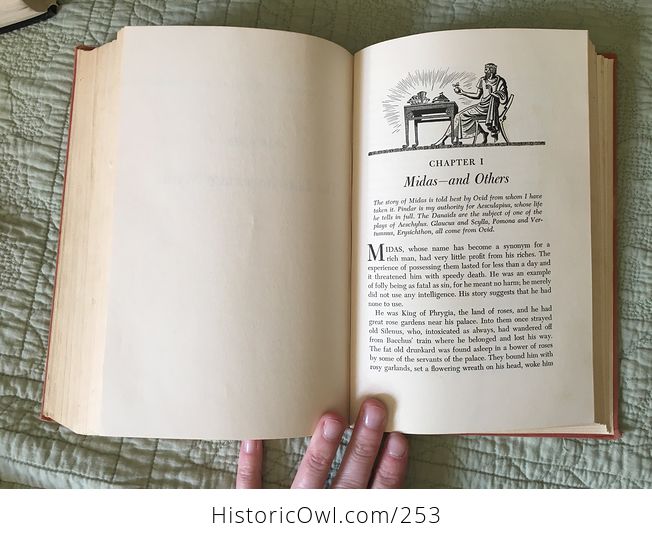 Vintage Illustrated Book Mythology by Edith Hamilton Copyright 1944 - #EJsYImJGc3I-2
