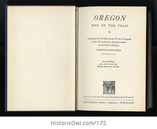 Vintage Illustrated Book Oregon End of the Trail Compiled by Workers of the Writers Program of the Work Projects Administration in the State of Oregon C1951 - #yKl6tNbaGEE-11
