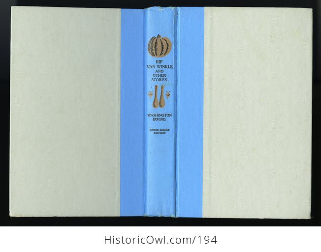 Vintage Illustrated Book Rip Van Winkle by Washington Irving Junior Deluxe Editions C1955 - #gAqwWTW5NAU-2