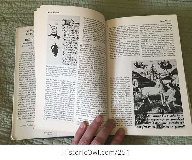 Vintage Illustrated Book the Encyclopedia of Witchcraft and Demonology by Rossell Hope Robbins Copyright 1959 - #pHlhG24EHqQ-8