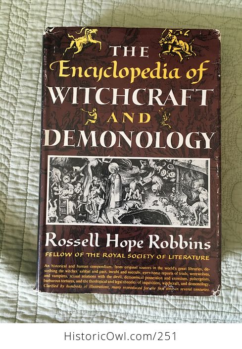 Vintage Illustrated Book the Encyclopedia of Witchcraft and Demonology by Rossell Hope Robbins Copyright 1959 - #pHlhG24EHqQ-1