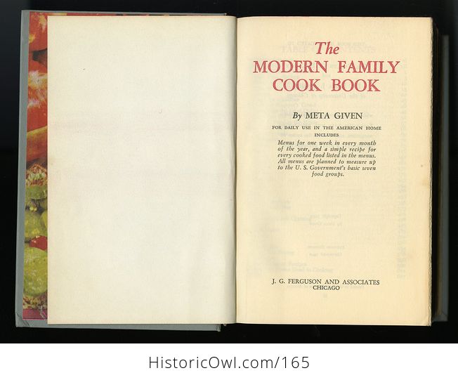 Vintage Illustrated Book the Modern Family Cook Book by Meta Given C1953 - #ujFYKoJUtnk-8