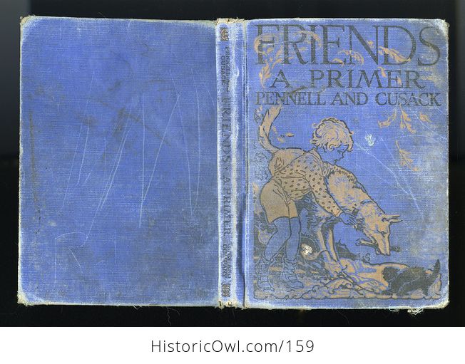 Vintage Illustrated Childrens Book Friends a Primer by Mary E Pennell and Alice M Cusack C1929 - #ESiDWXrMFXg-9