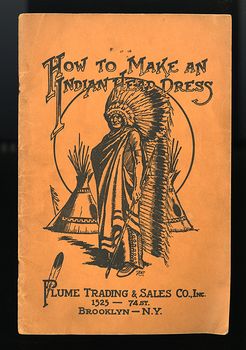 Vintage Illustrated Manual Book How to Make and Indian Head Dress by Plume Trading and Sales C1927 #75Nn1SoIrJ0