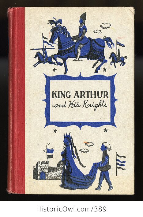 Vintage King Arthur and His Knights Illustrated Book by Henry Frith Junior Deluxe Editions C1955 - #7r0j9F3Vbag-1