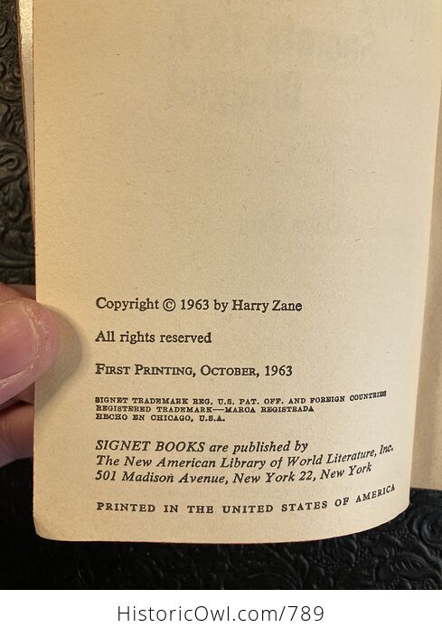 Vintage Paperback They Always Take Their Secrets to a Druggist by Harry Zane C1963 - #HDzZx13uAl4-2