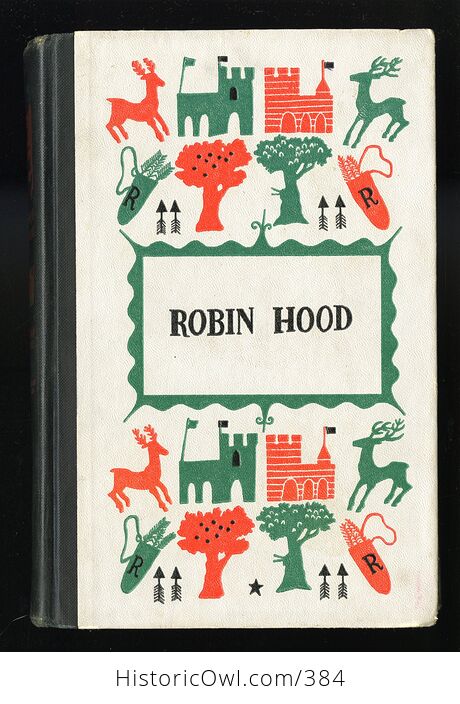 Vintage Robin Hood Illustrated Book by Howard Pyle Junior Deluxe Editions C1950s - #G2CKs5Ai2wI-1