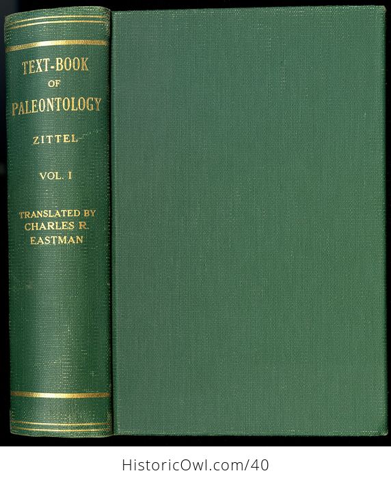 Vintage Text Book of Paleontology by Karl a Von Zittel Edited by Charles R Eastman C1913 - #xcyEgpHfrC4-1