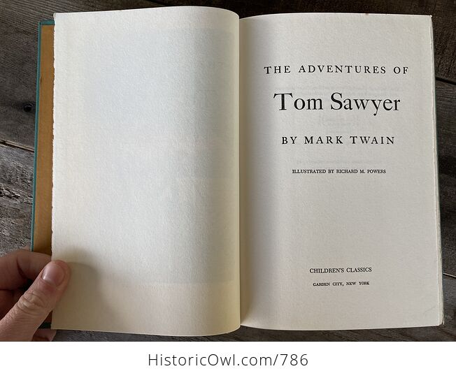 Vintage the Adventures of Tom Sawyer Illustrated Book by Mark Twain Childrens Classics C1954 - #NHTCztgIcDg-10