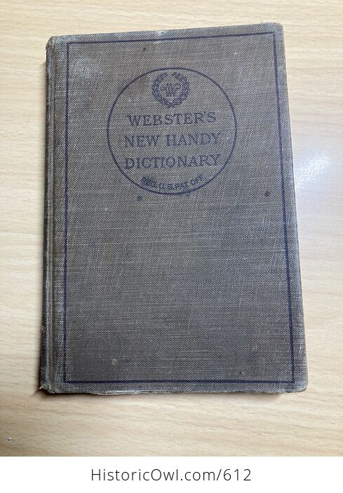 Websters New Handy Dictionary C1918 - #RuOuuVARskU-1