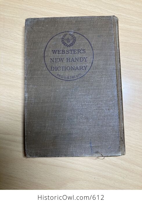 Websters New Handy Dictionary C1918 - #RuOuuVARskU-2