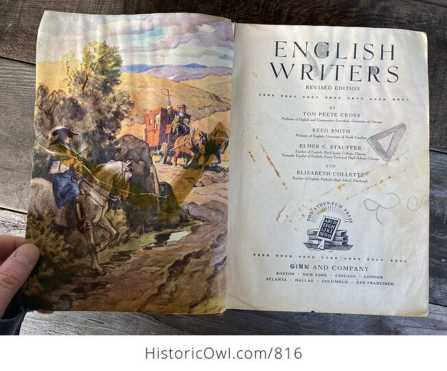 Well Loved English Writers Book by Tom Peete Cross Reed Smith Elmer Stauffer and Elizabeth Collette C1945 - #dkt9R0dXb8A-17