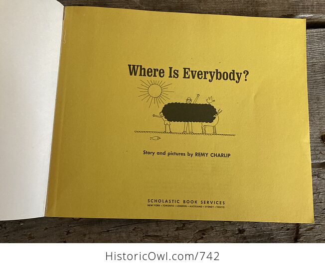 Where Is Everybody Story Book and Pictures by Remy Charlip C1957 - #3KUyd2e63nI-3