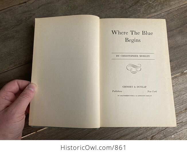 Where the Blue Begins Antique Book by Christopher Morley C1922 - #Rzs0OmPoOUk-4