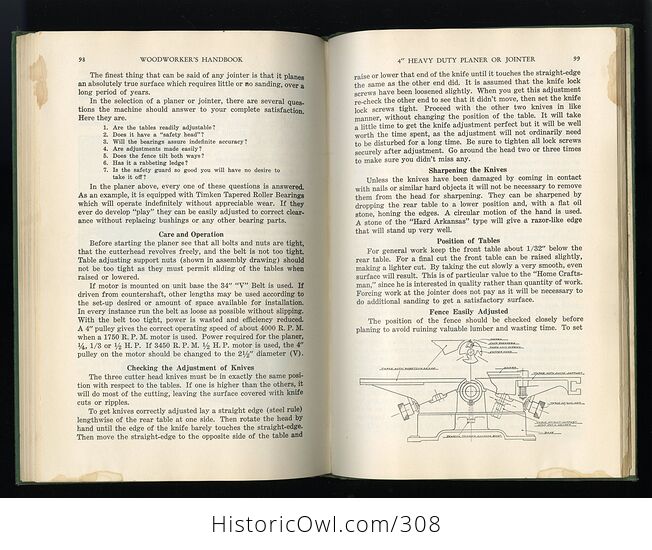 Woodworkers Handbook Antique Illustrated a Practical Manual for Guidance in Planning Installing and Operating Power Workshops C1932 - #rEmiMHhGFZ8-8